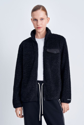 Меховая толстовка на молнии