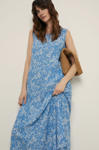 Сарафан силуэта трапеция с принтом