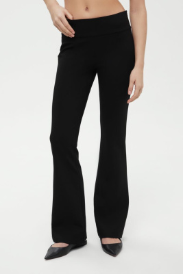 Брюки-клеш с добавлением вискозы