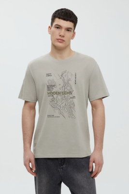 Футболка из хлопка с принтом