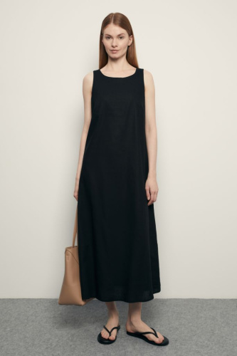 Сарафан из конопляной ткани с хлопком