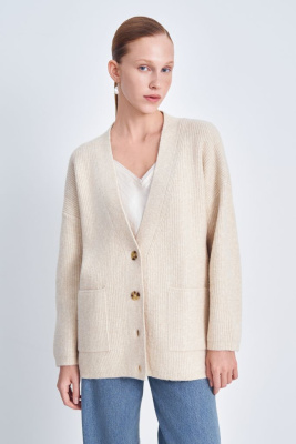 Удлиненный кардиган свободного кроя