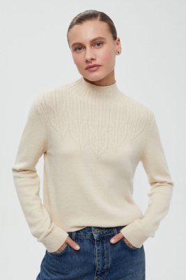 Джемпер с воротником-стойкой