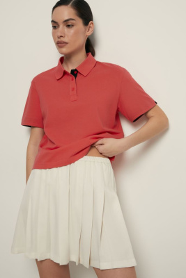 Поло с контрастной отделкой