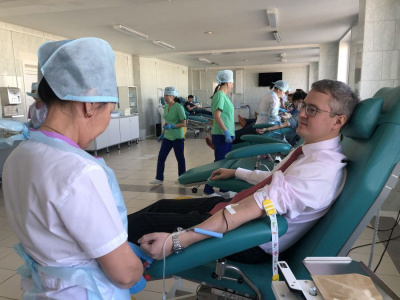 Владимир Солодов принял участие в Дне Донора  / ЯСИА   Город Санкт-Петербург