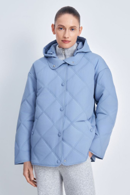 Утепленная куртка свободного силуэта