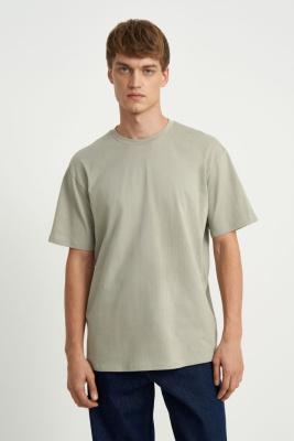 Футболка из хлопка свободного силуэта