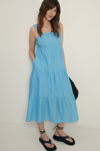 Сарафан из хлопка длины миди