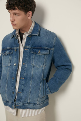 Джинсовая куртка-рубашка