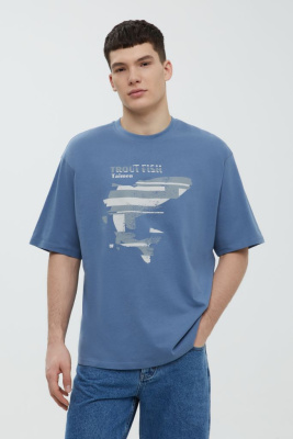 Футболка из хлопка с принтом