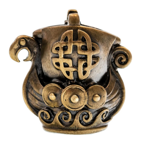 Бусина для темляка Драккар, латунь