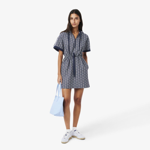 Женское платье-худи Lacoste Jacquard Monogram
