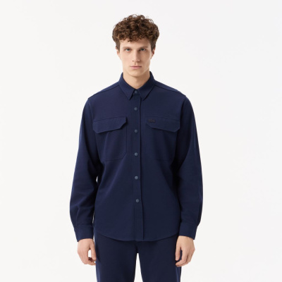 Мужская рубашка Lacoste на кнопках с большими нагрудными карманами