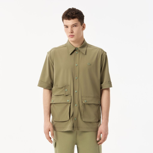 Мужская рубашка Lacoste с коротким рукавом и тремя карманами