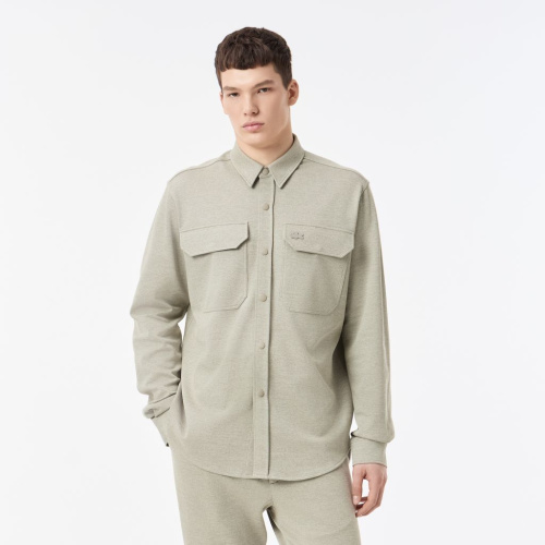 Мужская рубашка Lacoste на кнопках с большими нагрудными карманами