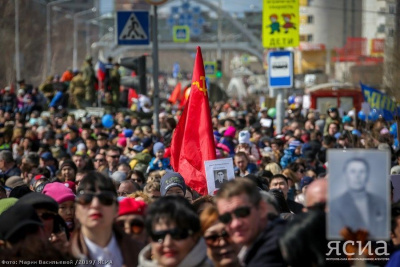 В акции «Бессмертный полк» приняли участие более 150 тысяч якутян / ЯСИА   Республика Саха (Якутия)