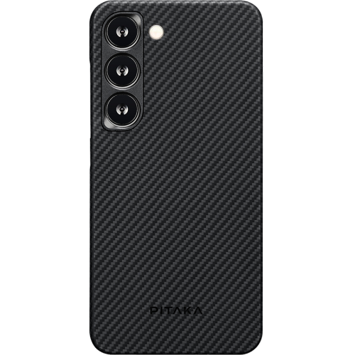 Чехол-крышка Pitaka для Samsung S23, кевлар, черно-серый