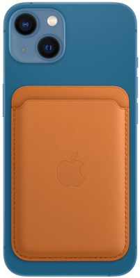Чехол Apple iPhone Leather Wallet MagSafe (Golden Brown) (MM0Q3)