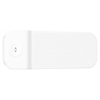 Беспроводное зарядное устройство Hoco CQ6 3 в1 Wireless Fast Charger 15W для смартфона/Samsung Watch/наушников (черный)