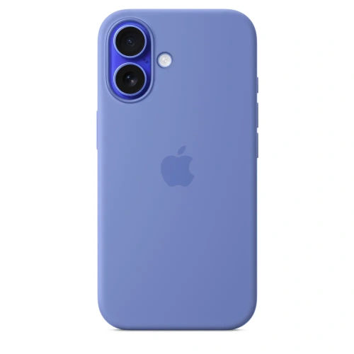 Чехол-накладка Silicone Case with MagSafe для iPhone 16 (Periwinkle)