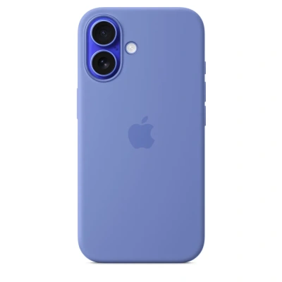 Чехол-накладка Silicone Case with MagSafe для iPhone 16 (Periwinkle)