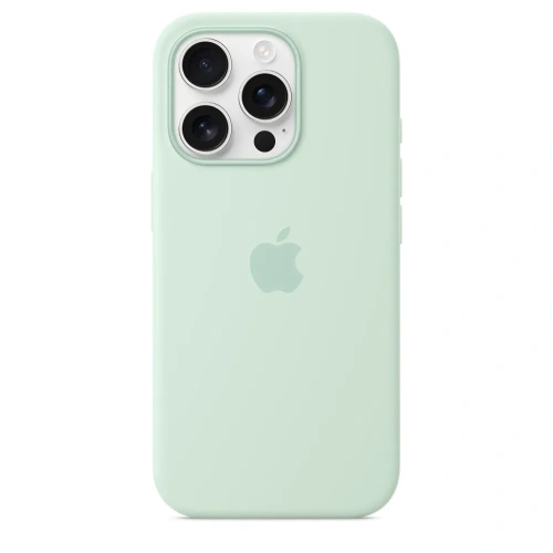 Чехол-накладка Silicone Case with MagSafe для iPhone 16 Pro Max (Aquamarine)