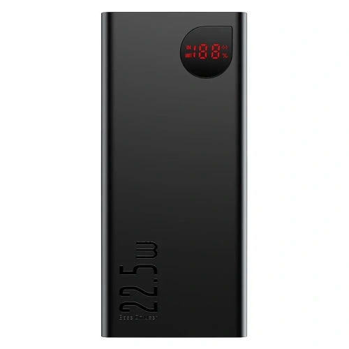Внешний аккумулятор Baseus Adaman Metal Digital Display Quick Charge 10000mAh 22.5W (черный) (PPADM10S)