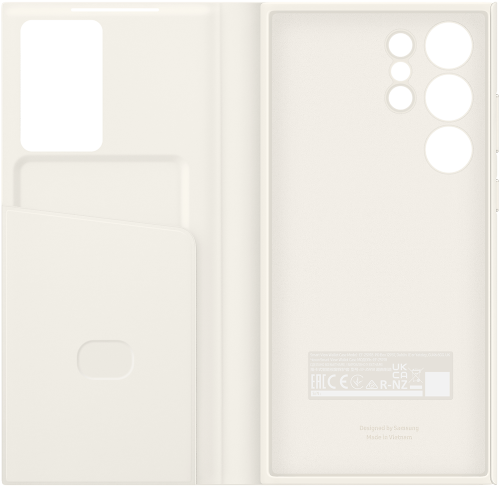 Чехол-книжка Samsung Smart View Wallet Case для Galaxy S23 Ultra поликарбонат (Cream) (EF-ZS918CUEGWW)