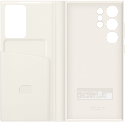 Чехол-книжка Samsung Smart View Wallet Case для Galaxy S23 Ultra поликарбонат (Cream) (EF-ZS918CUEGWW)
