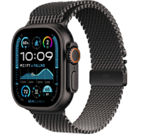 Смарт-часы Apple Watch Ultra 2 (2024) 49mm Black Titanium Case Black Milanese Loop (M)