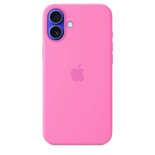 Чехол-накладка Silicone Case with MagSafe для iPhone 16 (Peony)