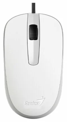 Мышь Genius DX-120 31010010401 1000 dpi, 3 кнопки+колесо прокрутки, провод 1,5 м, USB, White