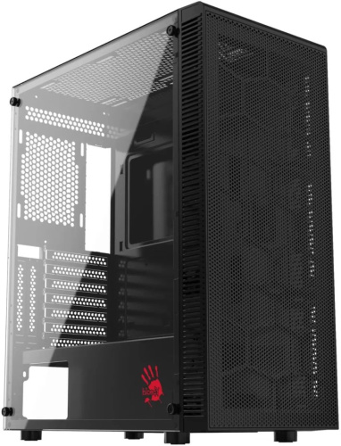 Корпус ATX Bloody BD-CC115-BK без БП, боковая панель из закалённого стекла, USB 2.0 USB 3.0