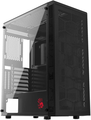 Корпус ATX Bloody BD-CC115-BK без БП, боковая панель из закалённого стекла, USB 2.0 USB 3.0