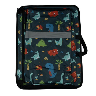 Папка-рюкзак для художника A3, 37x50 см, динозавры
