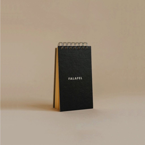 Блокнот на пружине FALAFEL BOOKS Notepad black