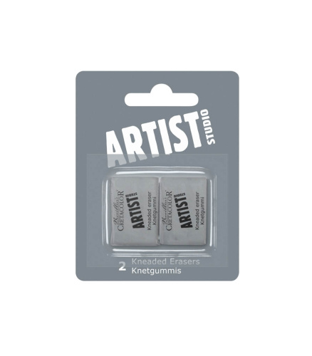 Ластик клячка Cretacolor 2 шт серая в блистере