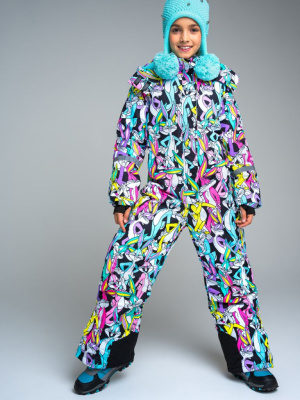 Зимний комбинезон из мембранной ткани для девочки