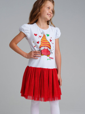 Платье трикотажное для девочек