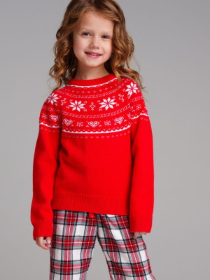 Джемпер трикотажный для девочек