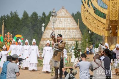 Ысыах Олонхо в Намцах открыли масштабной постановкой о героях якутского эпоса / Санаайа Иванова   Республика Саха (Якутия)
