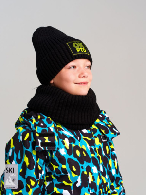 Комплект трикотажный для девочек: шапка, снуд