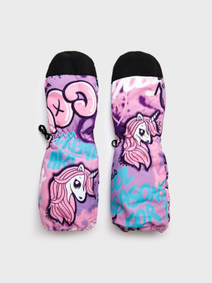 Краги текстильные для девочек