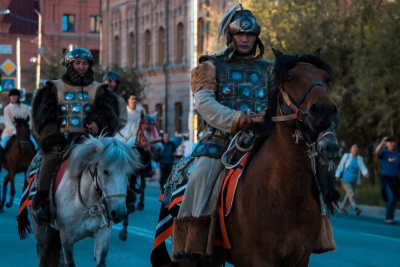 Парад конных всадников впервые провели в Якутске / Вероника Аммосова Якутск Якутск Республика Саха (Якутия)