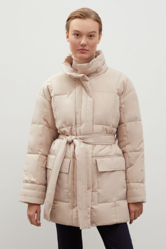 Куртка с капюшоном и поясом