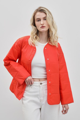 Стеганая куртка с v-образным вырезом