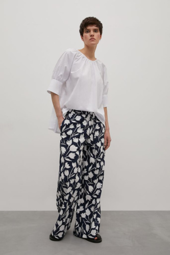 Брюки с принтом из хлопка