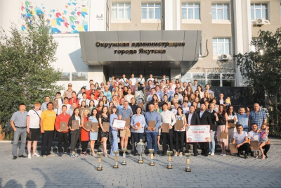 В Якутске поздравили победителей и призеров сборной команды города VII Спортивных игр народов РС(Я) / ЯСИА Якутск Якутск Республика Саха (Якутия)