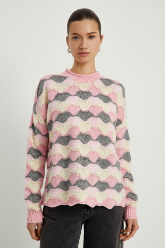 Джемпер свободного силуэта с шерстью