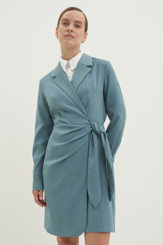 Платье мини с v-образным вырезом